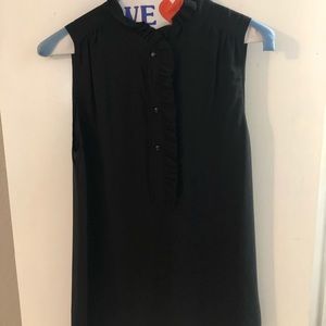 J. Crew black sleeveless blouse